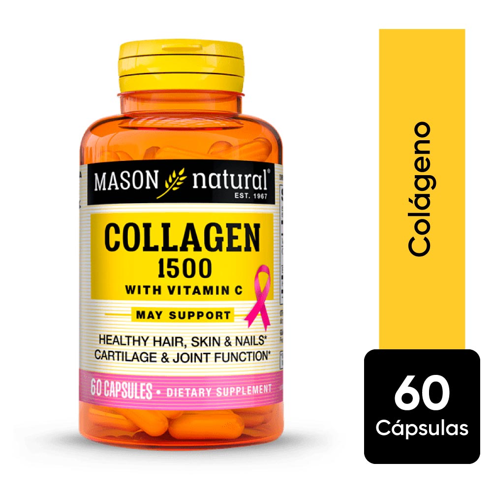 Collagen 1500 Plus Biotin & Vitamina C Cápsulas - Frasco 60 UN