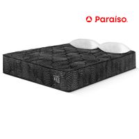 Colchón PARAISO Pocket Max Black 2 Plazas + 2 Almohadas + Protector