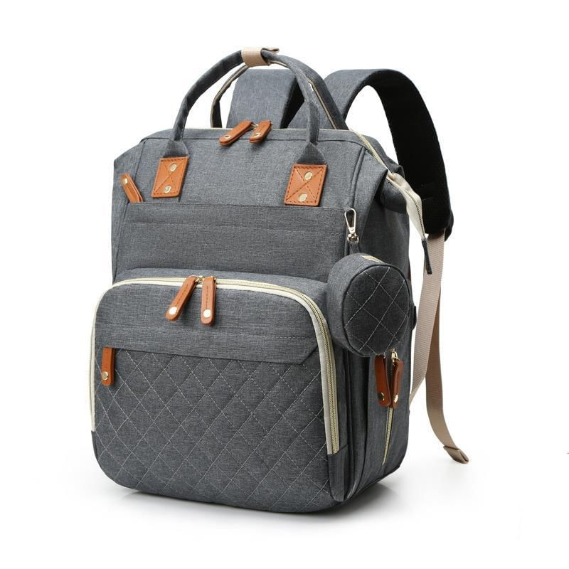 MOCHILA PAÑALERA CONFORT - GRIS