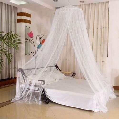 Mosquiteros grande redondos para cama de 2 plazas malla resistente