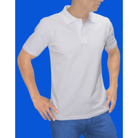 Polo Camisero Manga Corta Blanco