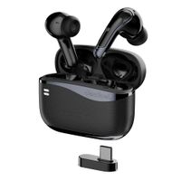 Audífonos bluetooth True Wireless Decibel Gamer 2 cancelación activa de ruido, resistencia IPX4, duración máx. 36 horas con estuche de carga, negro