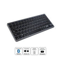 Teclado Inalámbrico Recargable Bluetooth BK3003 - Negro