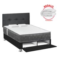 Dormitorio Sabanera Acqua 2 Plazas + Edredón + Respaldo