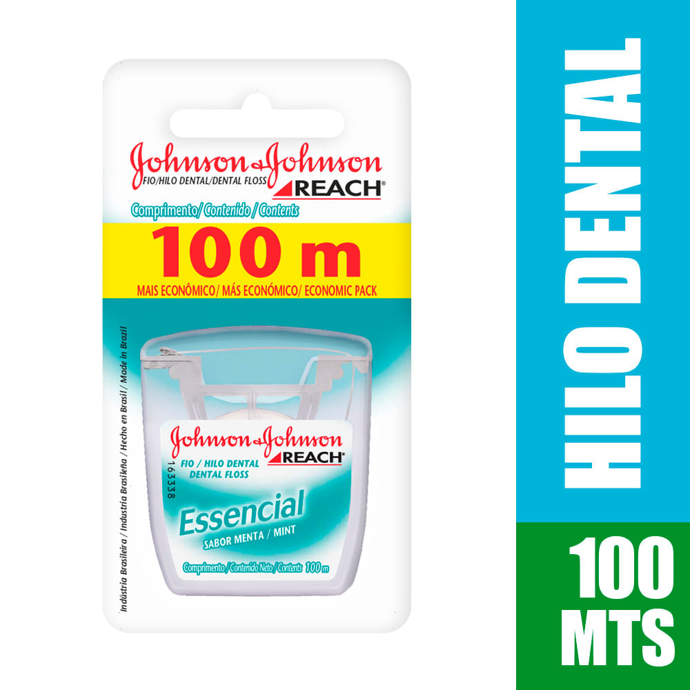 Hilo Dental Johnson Sabor Menta - Dispensador 100 M