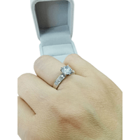 A Anillo Plata 950 ZEFORA   joyería de compromiso mujer TALLA 7
