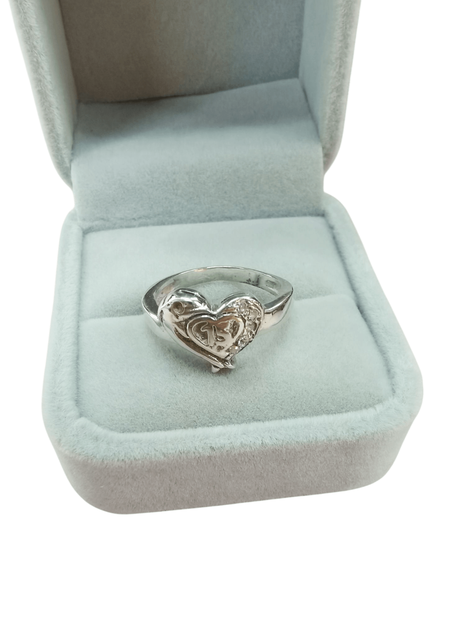 A Anillo Plata 950 ZEFORA joyería de compromiso mujer TALLA 8