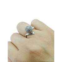 A Anillo Plata 950 ZEFORA   joyería de compromiso mujer TALLA 7