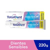 Crema Dental Totaldent Sensitive - Tubo 220 G