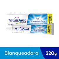 Crema Dental Totaldent Blanqueadora - Tubo 220 G
