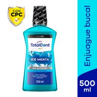 Enjuague Bucal Totaldent Menta Fresca - Frasco 500 ML