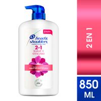 Shampoo Head & Shoulders 2 en 1 Suave y Manejable - Frasco 850 ML