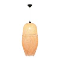 Lámpara Colgante Orange Oahu 1 Luz E27 Bambú