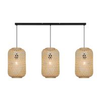Lámpara Colgante Orange Panal 3 Luces E27 Bambú