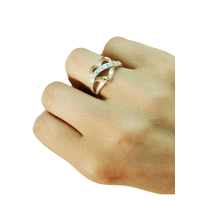 A Anillo Plata 950 ZEFORA   joyería de compromiso corazón mujer TALLA 8