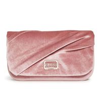 Cartera Cluth Guess Allegra Tercipelo - Rosa