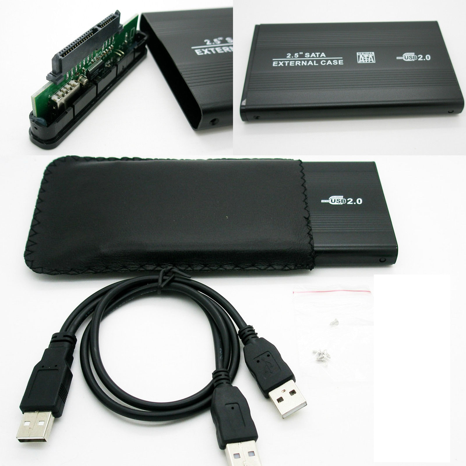 Case Disco Duro Externo Sata 2.5"" Usb 2.0 - Negro
