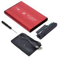 Case Disco Duro Externo Sata 2.5"" Usb 2.0 laptop Rojo