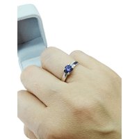 A Anillo Plata 950 ZEFORA   joyería de compromiso mujer TALLA 8