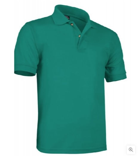 Polo Camisero Manga Corta Verde Jade