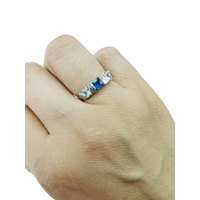 Anillo Plata 950 ZEFORA   joyería de compromiso mujer TALLA 7