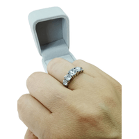 Anillo Plata 950 ZEFORA   joyería aro de compromiso mujer TALLA8