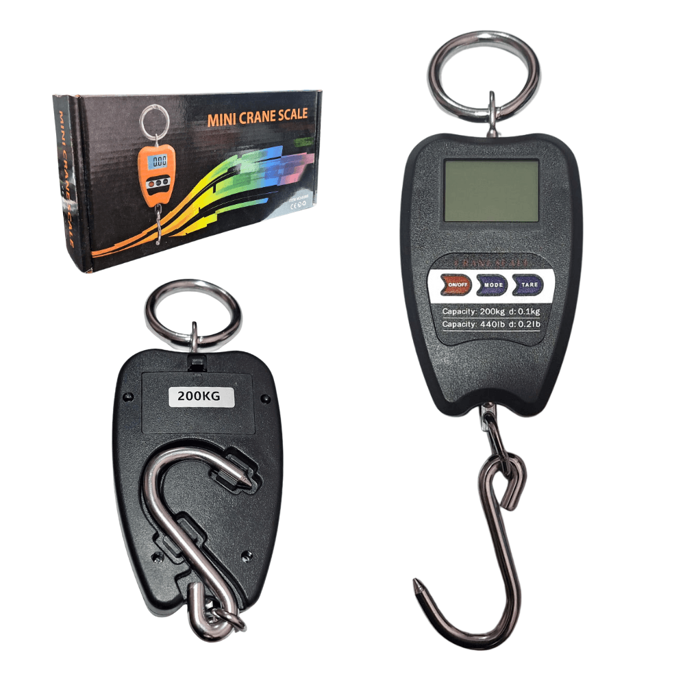 Balanza Colgante Mini Crane Scale 200kg Digital Negro