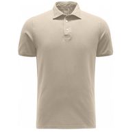 Polo Camisero Manga Corta Beige
