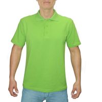 Polo Camisero Manga Corta Verde Limon