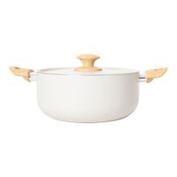 Olla 24 Cm Cerámica Blanca