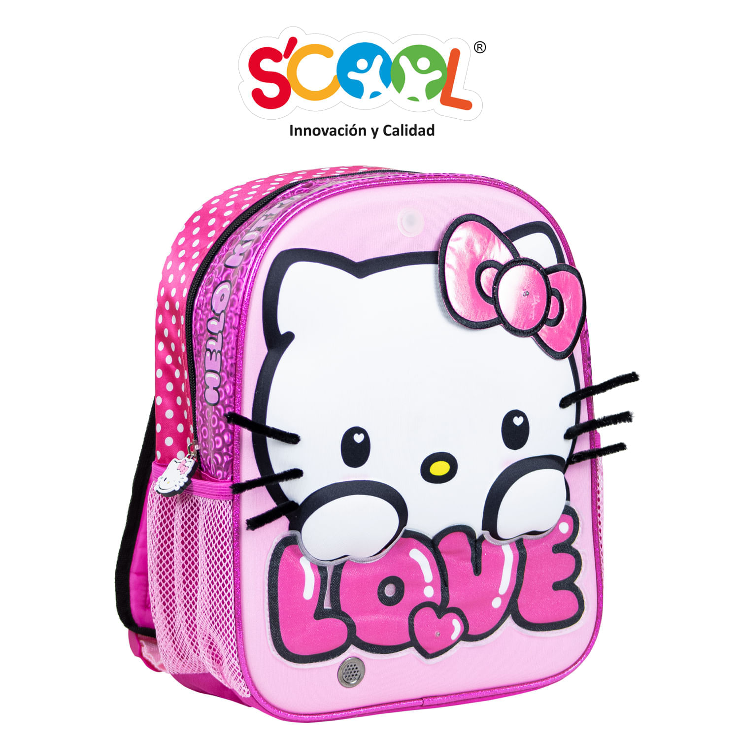 Mochila Scool Kids Luces Y Sonido Hello Kitty