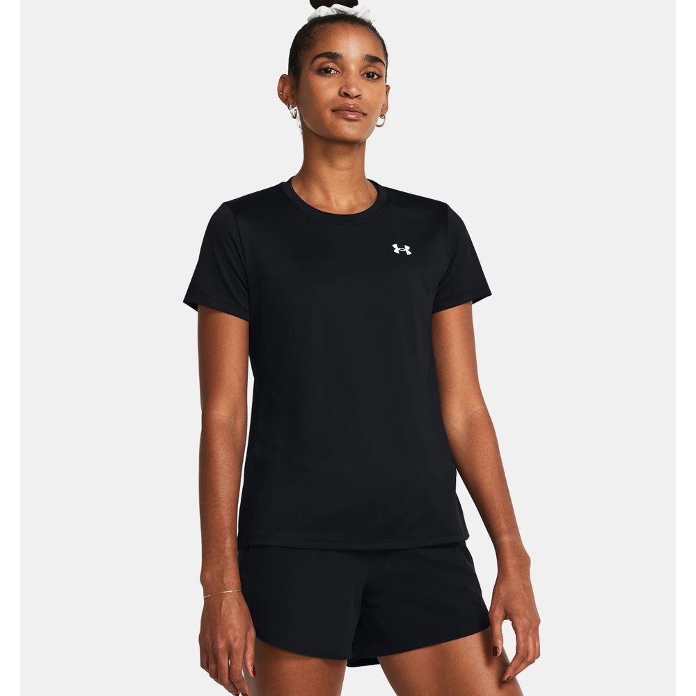 Polo Deportivo Under Armour Mujer Tech Ssc - Solid-Blk 1384231-001 Negro