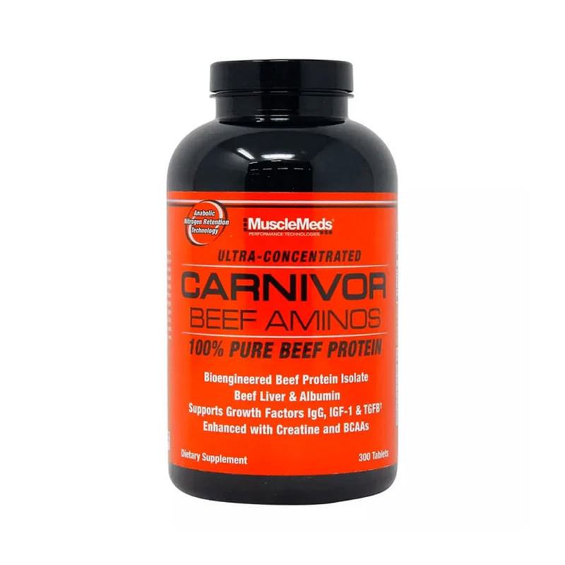Amino Carnivor Beef 300 Tabletas - MuscleMeds