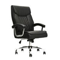 Silla De Oficina Mecanismo Lap Classic II De Cuero Negro Ofideas