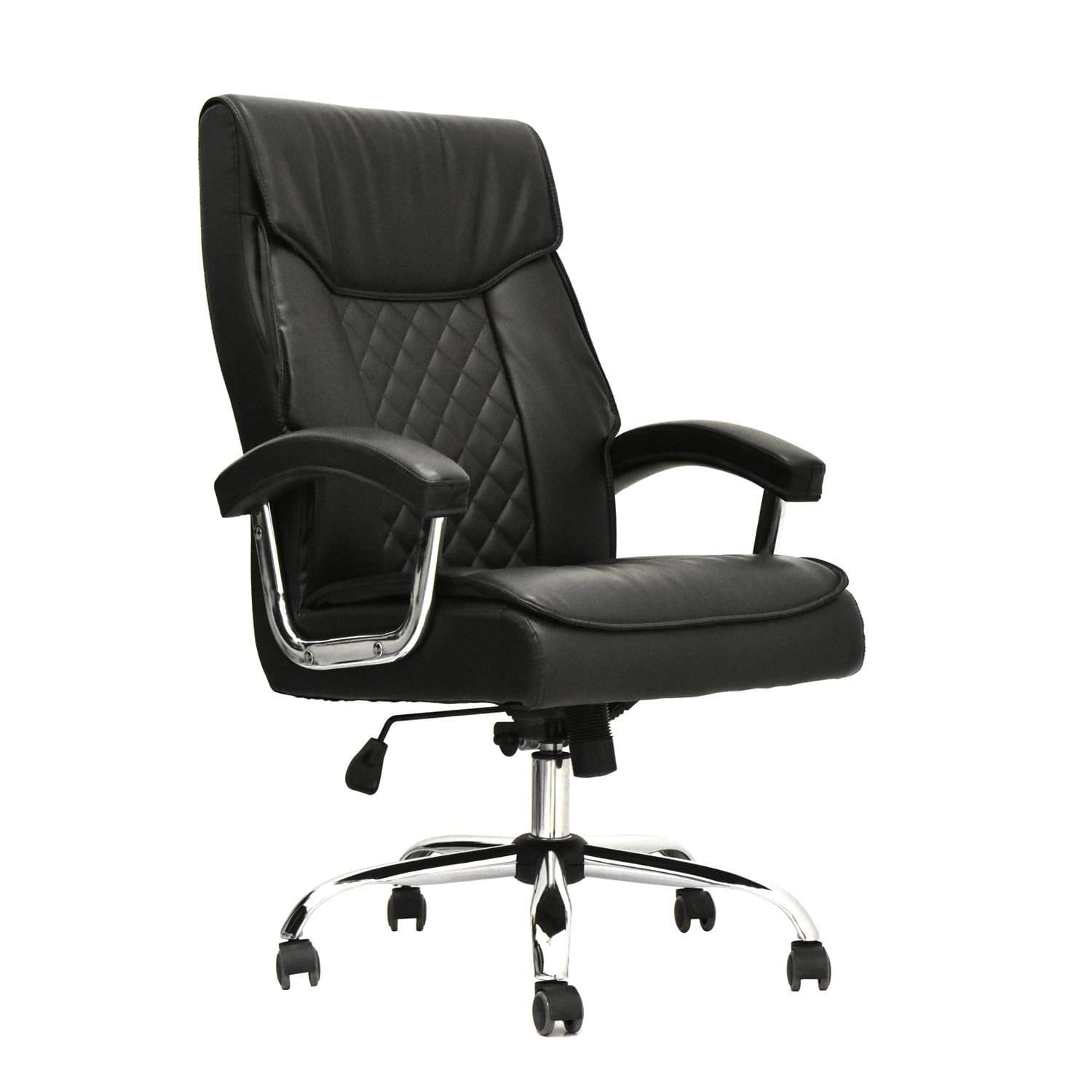 Silla De Oficina Mecanismo Lap Classic II De Cuero Negro Ofideas