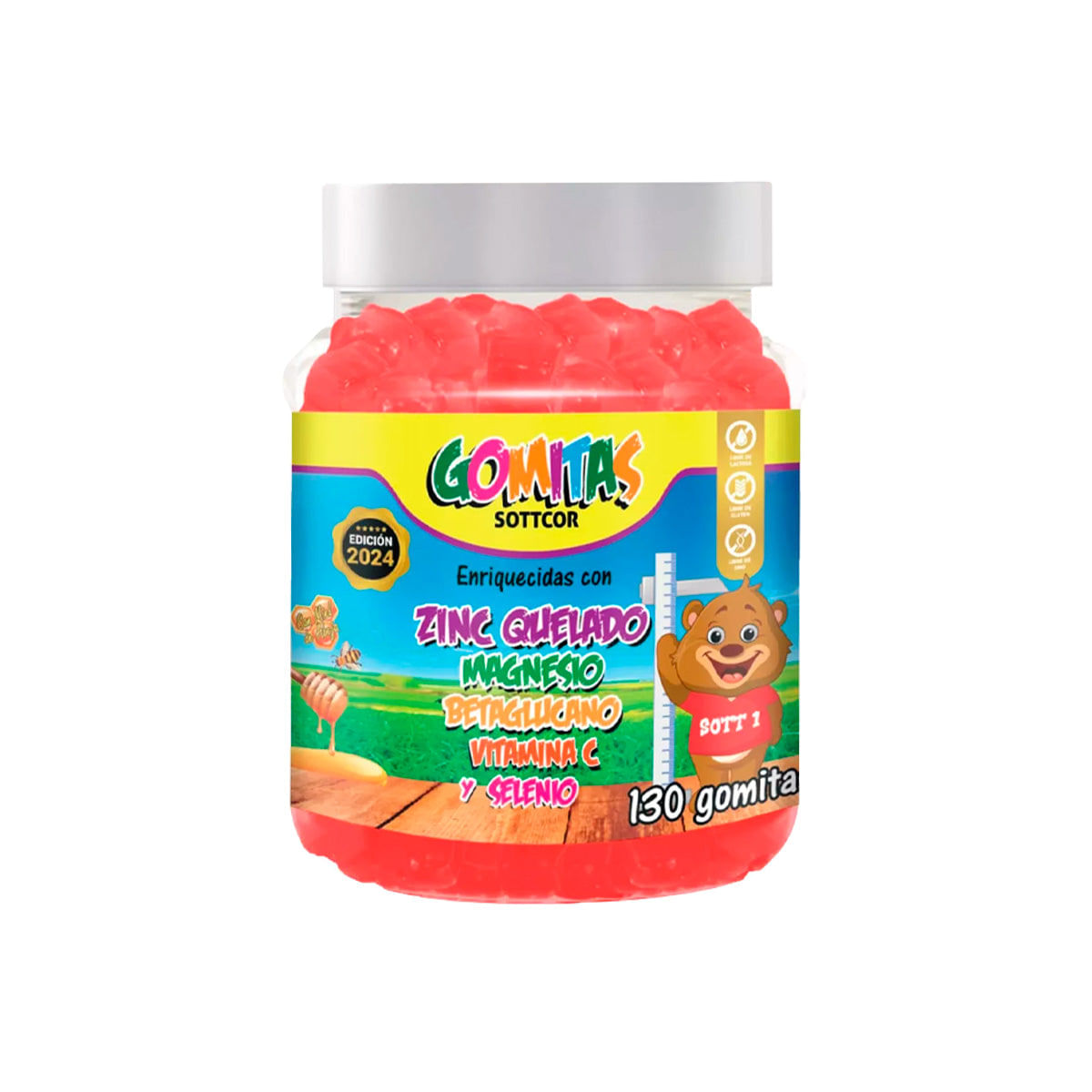 Gomitas Para Niños Zinc Quelado 130 Gomitas Sottcor