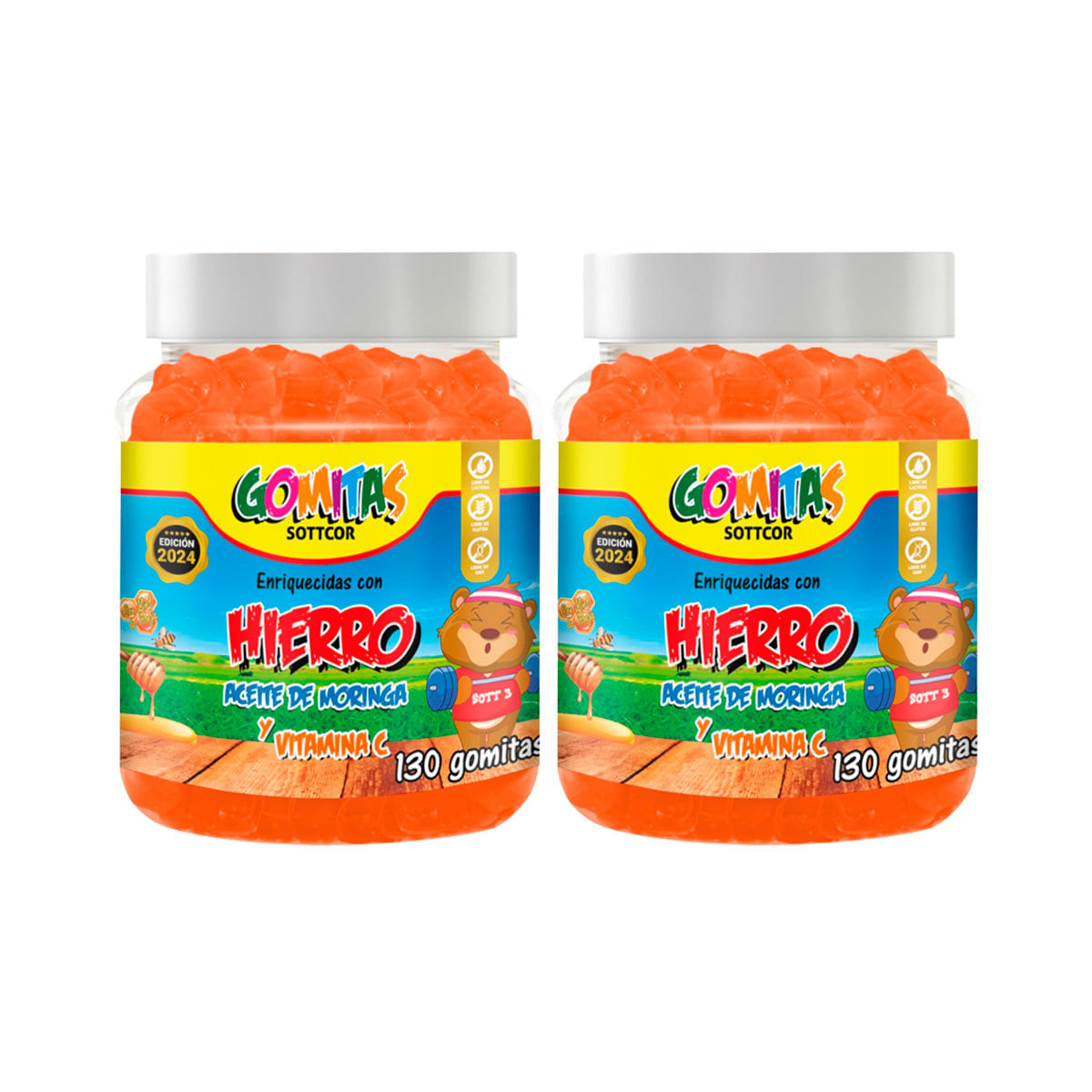 Gomitas Para Niños Hierro 130 Gomitas Sottcor 2 Und