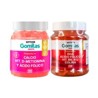 Gomitas Adulto Calcio + Gomitas con DHA Acido Folico