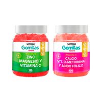 Gomitas De Zinc Adulto + Gomitas De Calcio Adulto