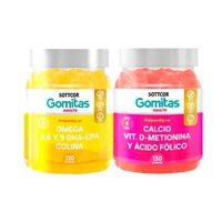 Gomitas Omega 3 + Gomitas de Calcio Adulto