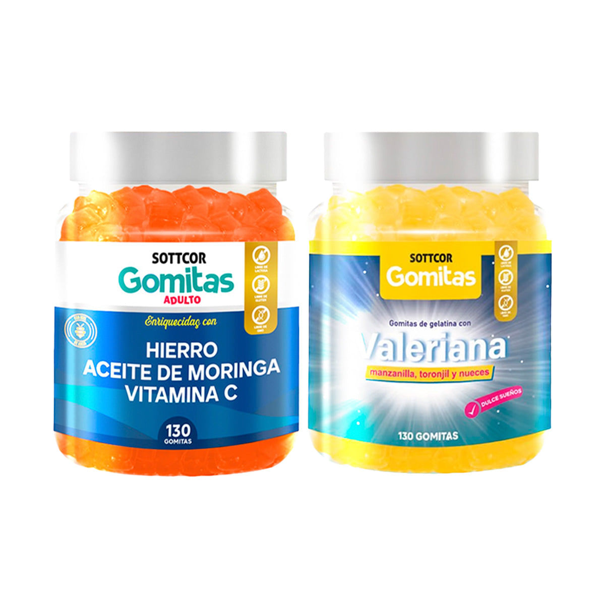 Gomitas Adulto Hierro + Gomitas Valeriana Adulto