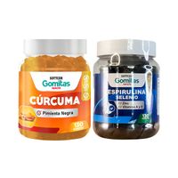 Gomitas Adulto Curcuma + Gomitas con Espirulina Selenio