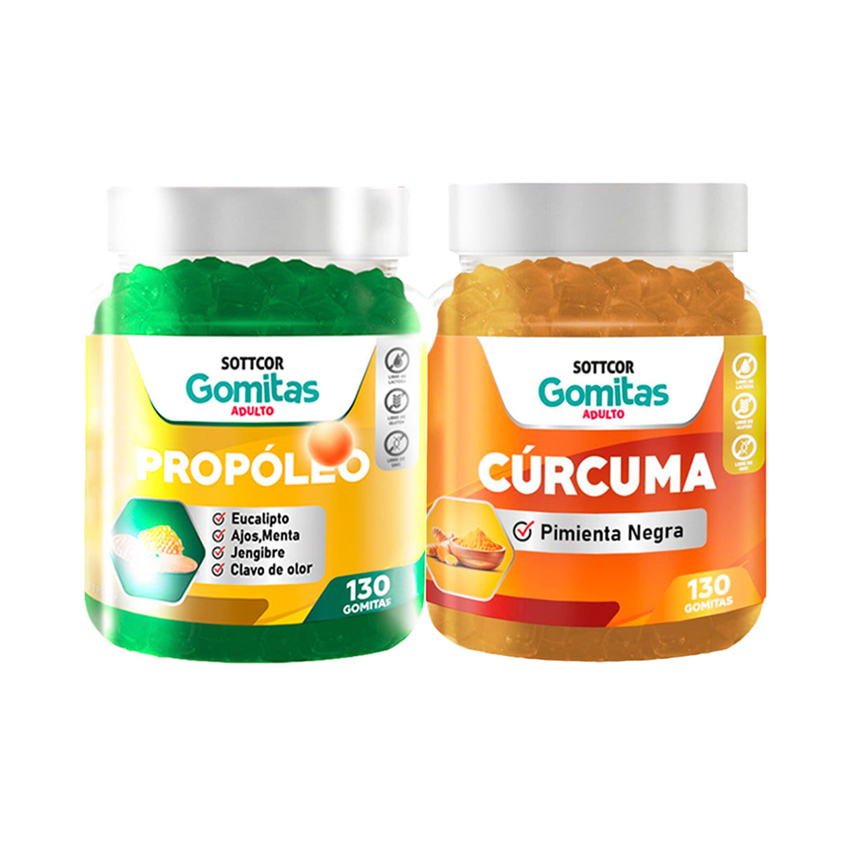 Gomitas Adulto Propolio + Gomitas Curcurma Adulto
