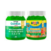 Duo Gomitas Vitaminas Niños+ Multivitaminas Adulto Sottcor