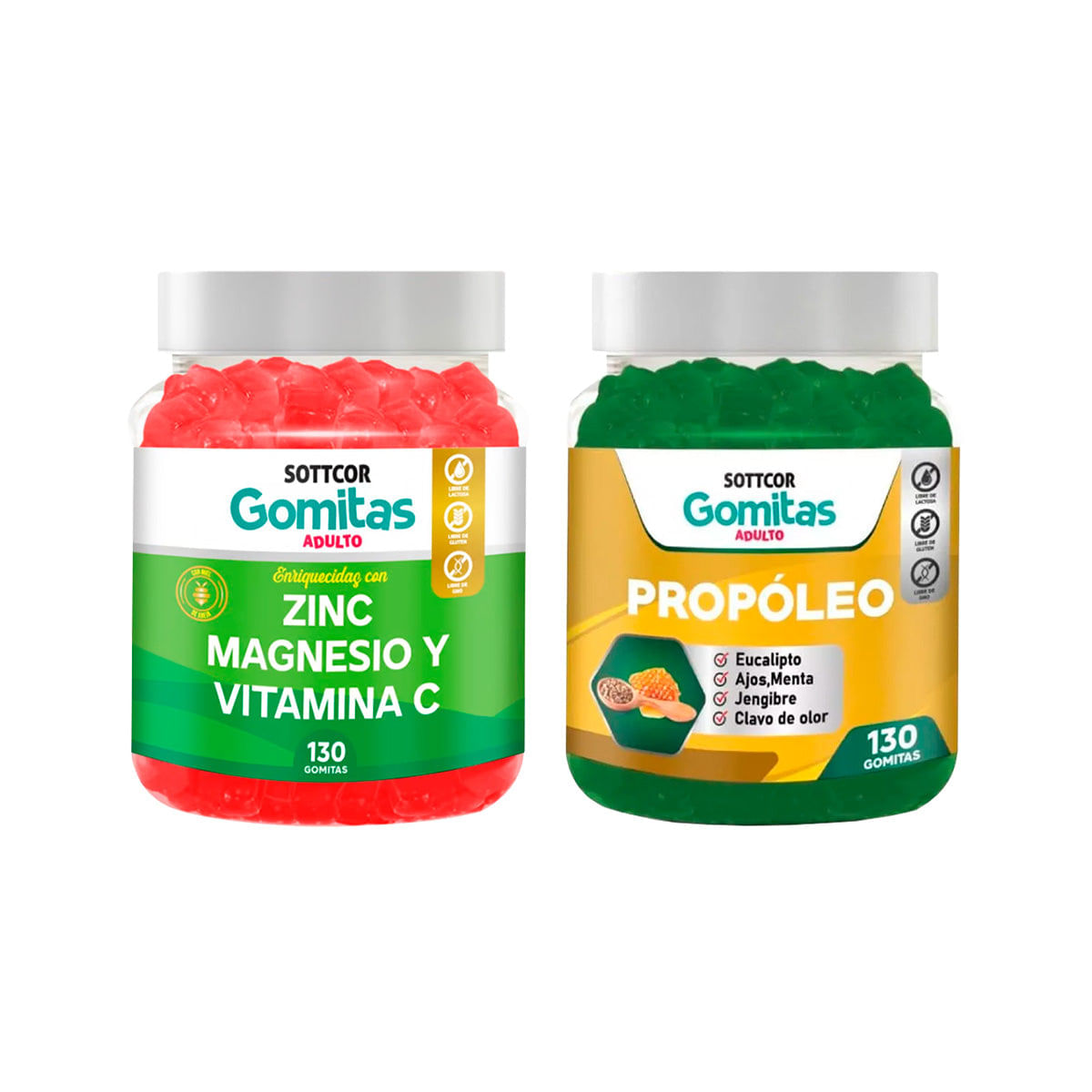 Gomitas De Zinc Adulto + Gomitas De Propolio Adulto