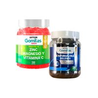 Gomitas Adultos Zinc + Gomitas de Espirulina Selenio