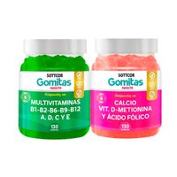 Gomitas Adulto Multivitaminas + Gomitas Calcio Adulto