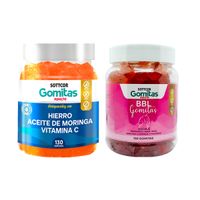 Gomitas Adulto Hierro + Gomitas Aguaje BBL Para Adultos