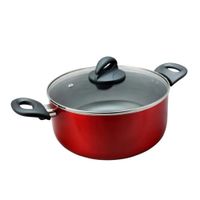 Olla Oster® 25CM Antiadherente Herscher de 4.7L Rojo 80161 02 (JYA)