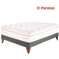 Cama PARAÍSO Euro Royal Dynasty 1.5 Plazas Gris